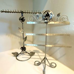 Matching earring and necklace organizers